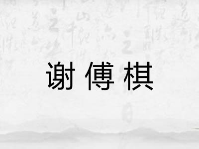 谢傅棋