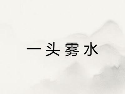 一头雾水