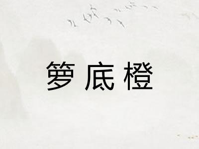 箩底橙