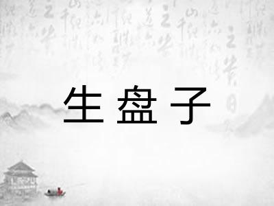 生盘子