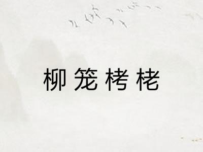 柳笼栲栳