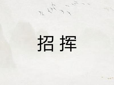 招挥