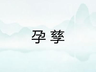 孕孳
