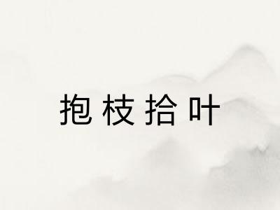 抱枝拾叶