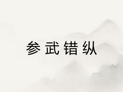 参武错纵