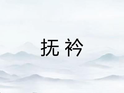 抚衿