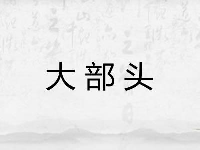 大部头