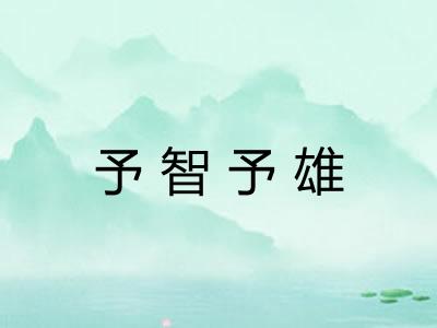 予智予雄