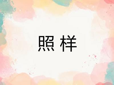 照样