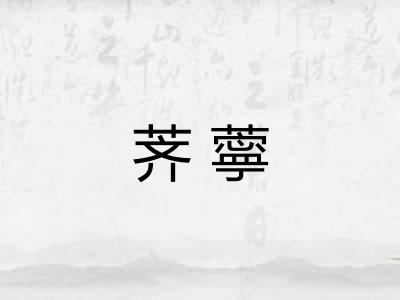 荠薴