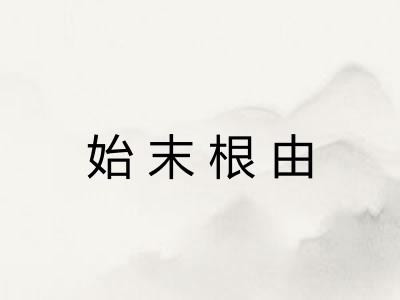 始末根由