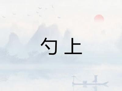 勺上