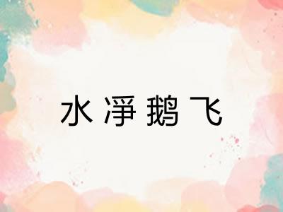 水凈鹅飞