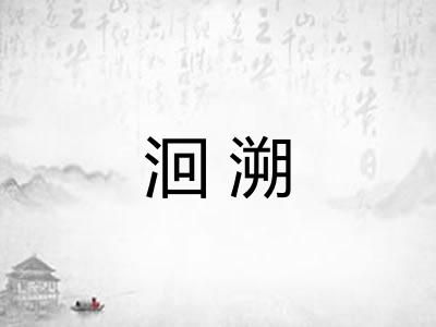 洄溯