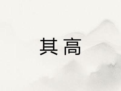 其高