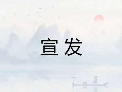 宣发