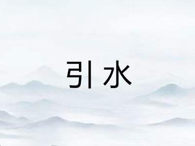 引水
