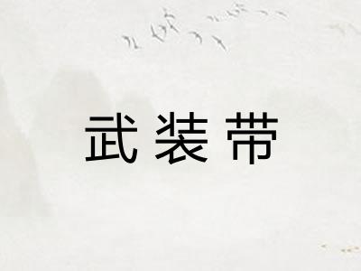 武装带