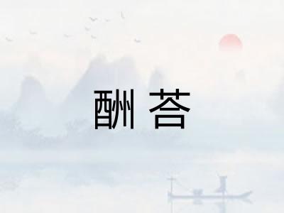 酬荅