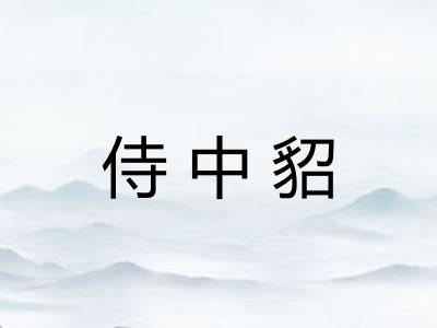 侍中貂