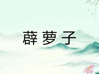 薜萝子