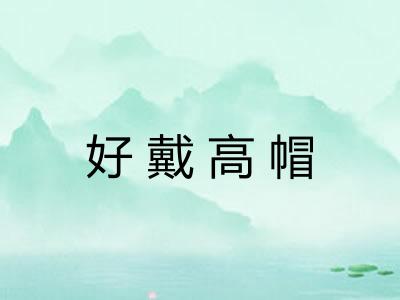 好戴高帽