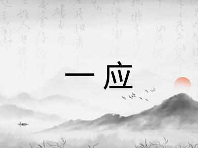 一应