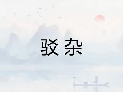 驳杂