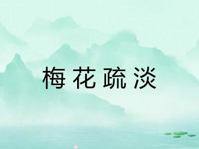 梅花疏淡