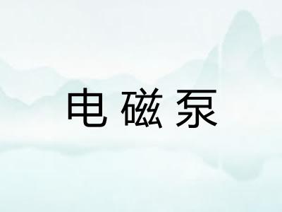 电磁泵