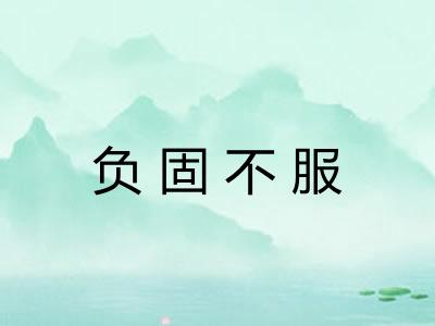 负固不服