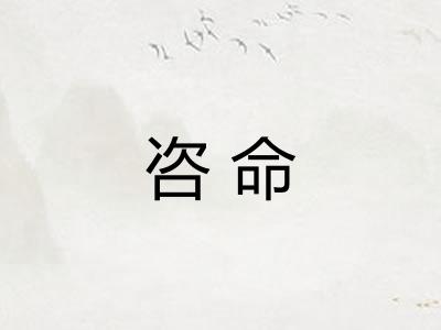 咨命