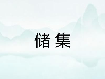 储集