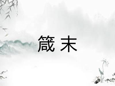 箴末