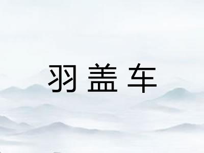 羽盖车