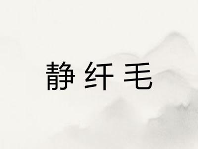 静纤毛