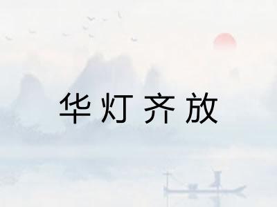 华灯齐放