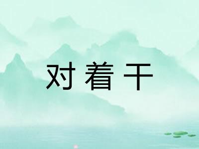 对着干