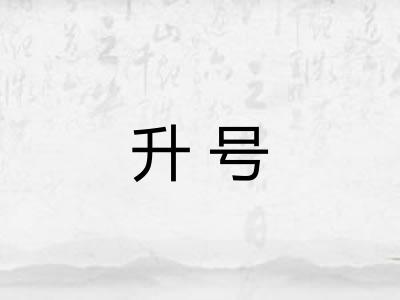 升号