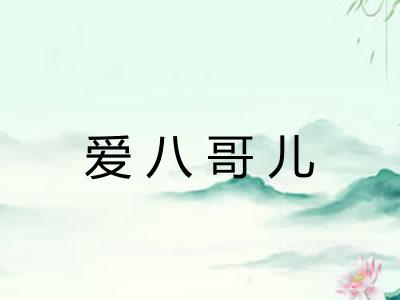 爱八哥儿