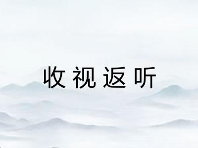 收视返听
