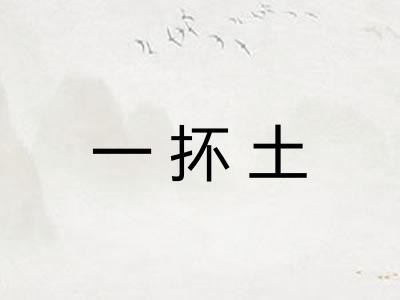 一抔土