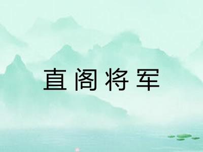 直阁将军