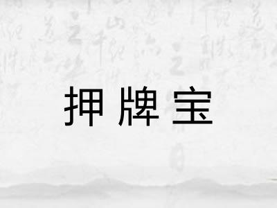 押牌宝