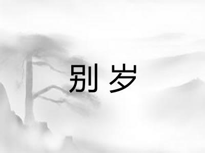 别岁