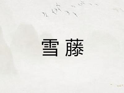 雪藤