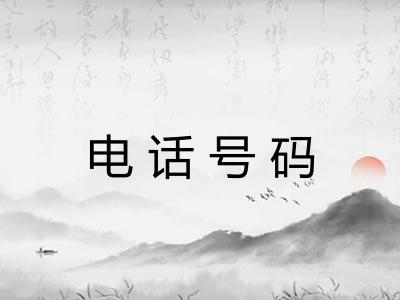 电话号码