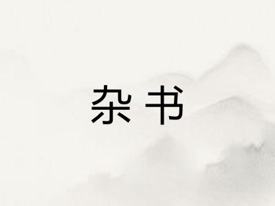 杂书