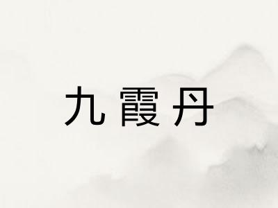 九霞丹
