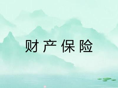 财产保险